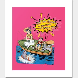 Female Anglers - Funny Summer Fishing Posters and Art